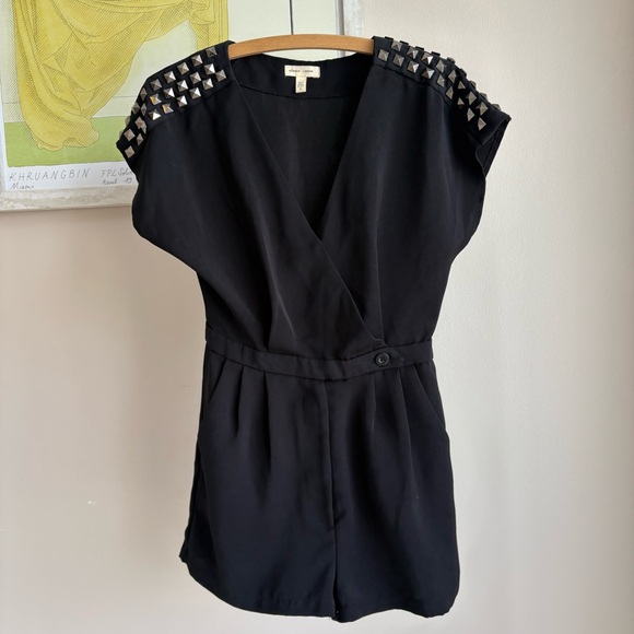 Black Studded Romper - Picture 2 of 5